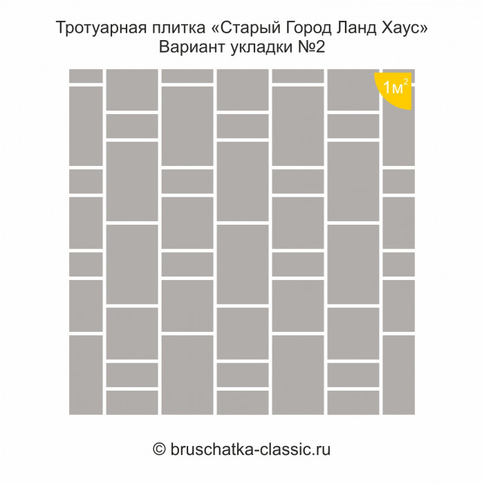 Плитка "Старый город Ланд Хаус 40" 2202-01 Стандарт (Серая)